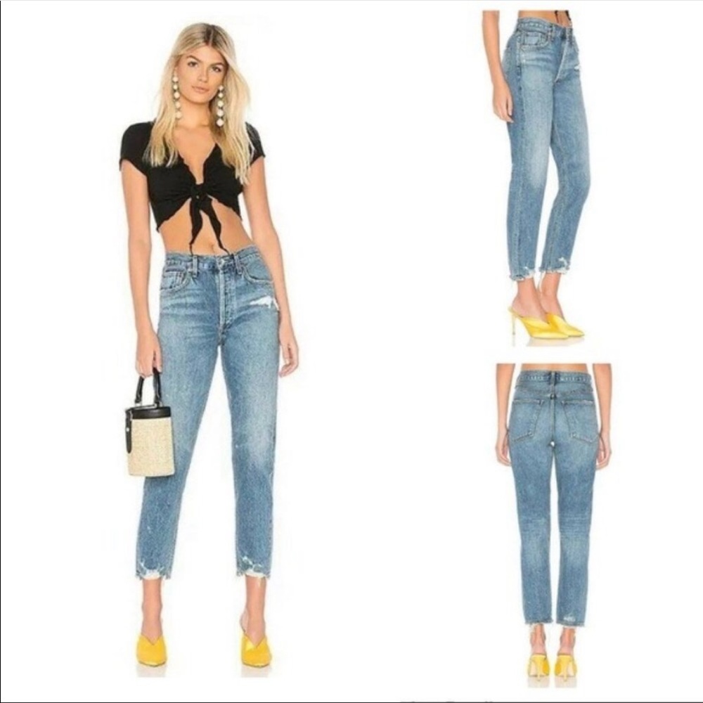Agolde | Jamie High Rise Classic Distressed Jeans in Grade 26
